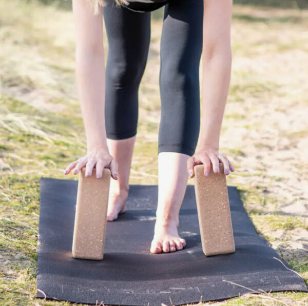 Supporto Allungamenti Blocchi Yoga In Sughero REEHUT 2 Pezzi - 11